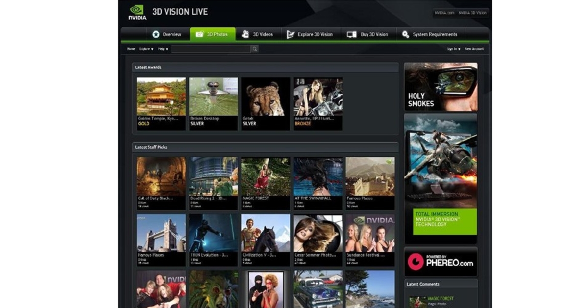 Nvidia Creates Community Around 3d Images Video Consumer Tech