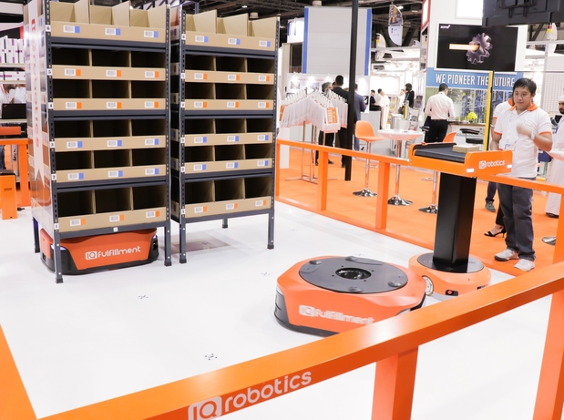 IQ Robotics at the Materials Handling Middle East exhibition IQ Robotics’ first complete robotic implementation set to transform Dubai’s logistics sector