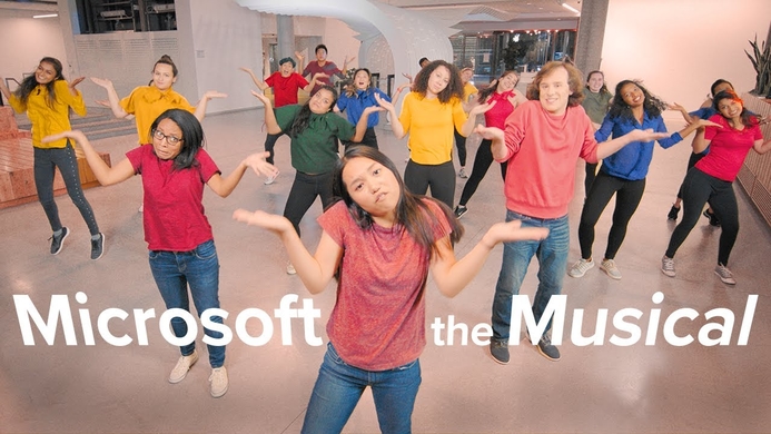 Microsoft, Musicals, Education Microsoft makes fun of itself in a music video