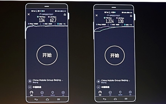 Honor's demo showcasing upload and download speeds on 4G vs 5G Honor unveils 5G Experience Lab to grow its 5G Technologies