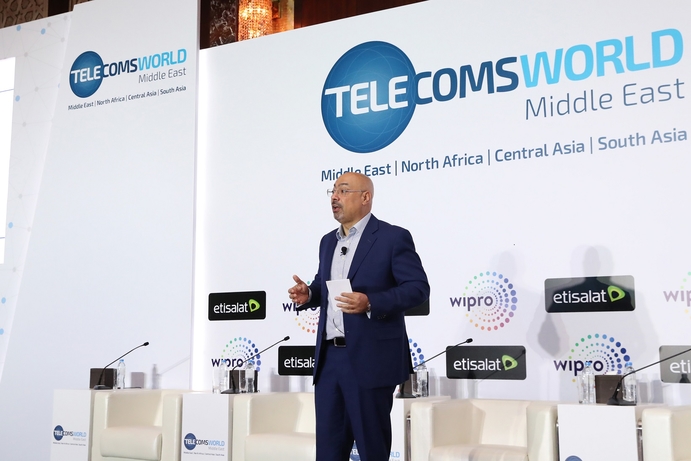 Hatem Dowidar, CEO Etisalat International at Telecoms World Middle East Telcos today play a key role in enabling a digital economy, says Etisalat Chief