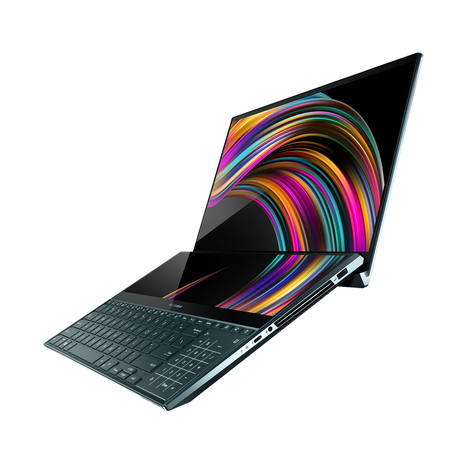 The Asus Zenbook Pro Duo You can preorder Asus’ laptop with two screens, the ZenBook Pro Duo at GITEX Shopper!