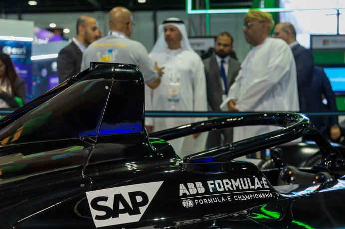 Gitex, Gitex Technology Week Formula-E Car on Display at SAP