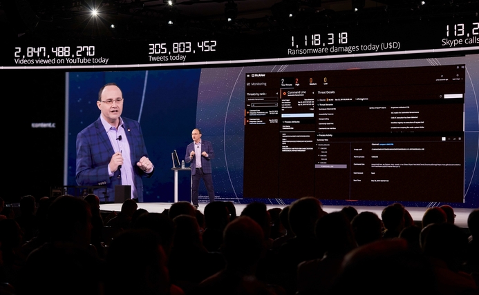 McAfee General Session 2nd day Executive Visions MPower 2019 Las Vegas McAfee MVISION Cloud increases Compliance and Reduce Risk on Microsoft Azure