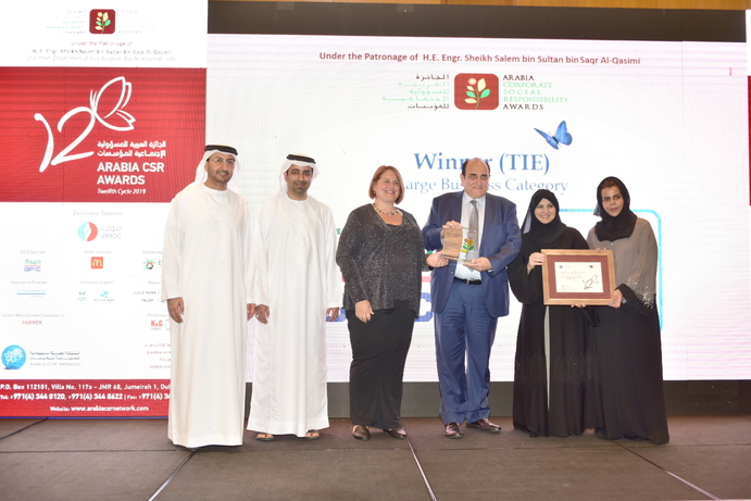 Du, CSR, Awards du awarded corporate social responsibility award at Arabia CSR Awards 2019