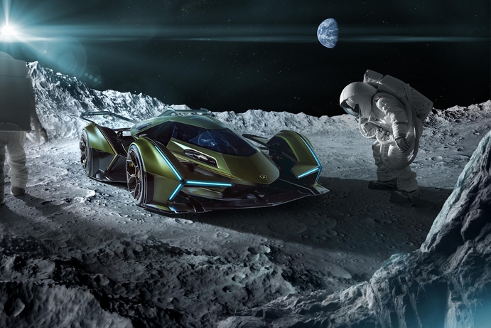 Smart cars, Lamborghini, Automotive Lamborghini Lambo V12 Vision Gran Turismo is straight from the future