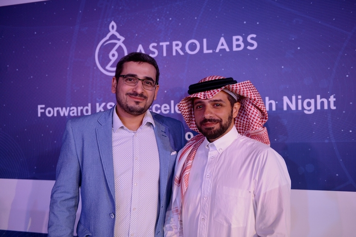 Mustafa Nabelsi, Country Director of AstroLabs KSA with Ibrahim Yousef, Co-founder and CEO of GetMuv 17 Saudi-founded Tech startups graduate from the Forward KSA Accelerator by AstroLabs