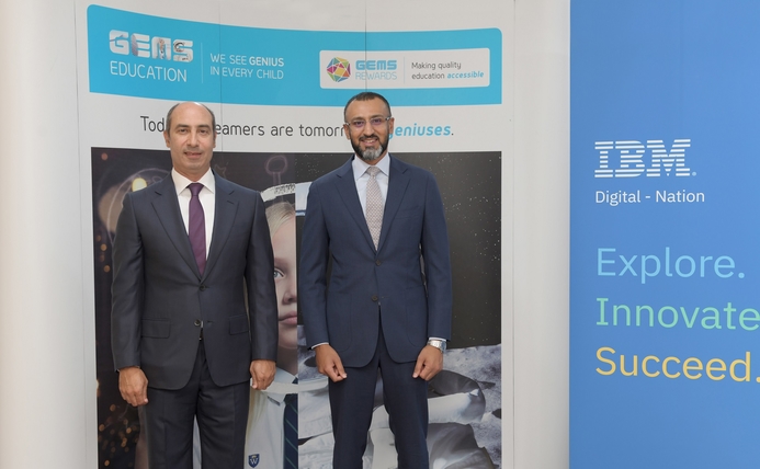 L-R: Hossam Seif El-Din, vice president, Enterprise & Commercial, IBM MEA and GEMS Education CEO Dino Varkey. GEMS Education and IBM collaborate to advance skills in emerging technologies