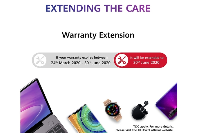 COVID-19, Huawei, Coronavirus, Social distancing Huawei offers extended warranty to ensure customer health and convenience