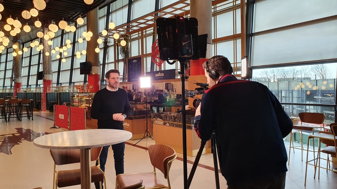 Adrian Clarke, a former player, is often seen hosting different shows for the club;s official channels. Arsenal football club to use Blackbird's cloud video editing