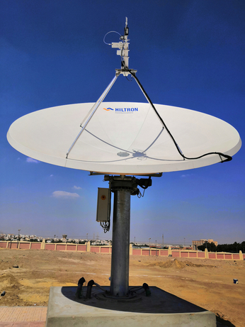 Hiltron HMAM motorised antenna at Nilesat ground station in Giza. Hiltron completes fully integrated TVRO platform control system for Nilesat