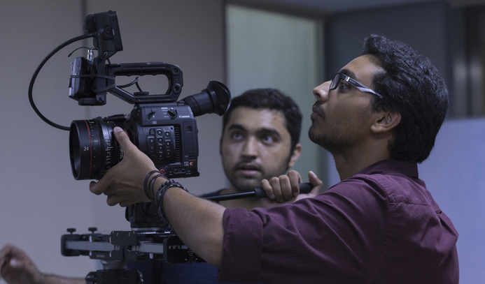 Faisal Hashmi (in the background) on set during the filming of 'Wicken'. Faisal Hashmi edges competition to maiden Indie Filmmaker award