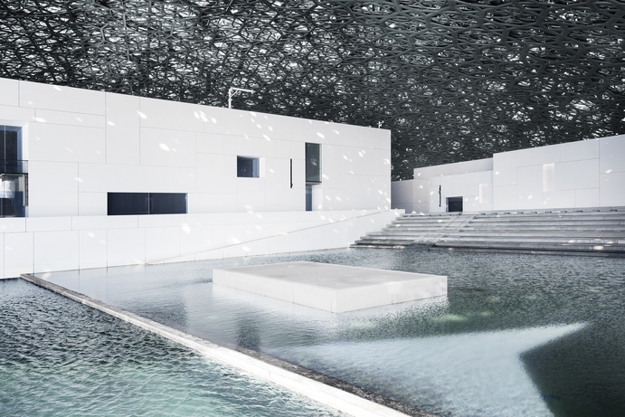 Louvre Abu Dhabi’s plaza. Abu Dhabi's Louvre museum launches cinematic podcasts