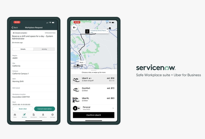 Servicenow, Uber, Uber for Business ServiceNow partners with Uber For Business to enable a safer commute to work