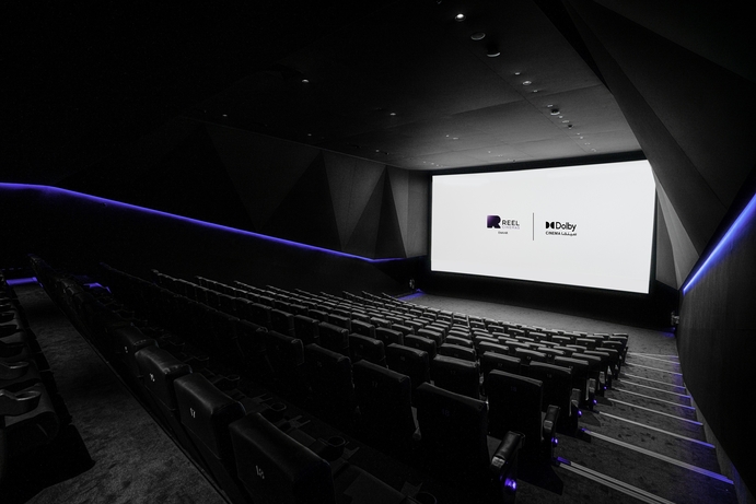 The new cinema screen at Reel's Dubai Mall branch. Reel Cinema at Dubai Mall sets new world record