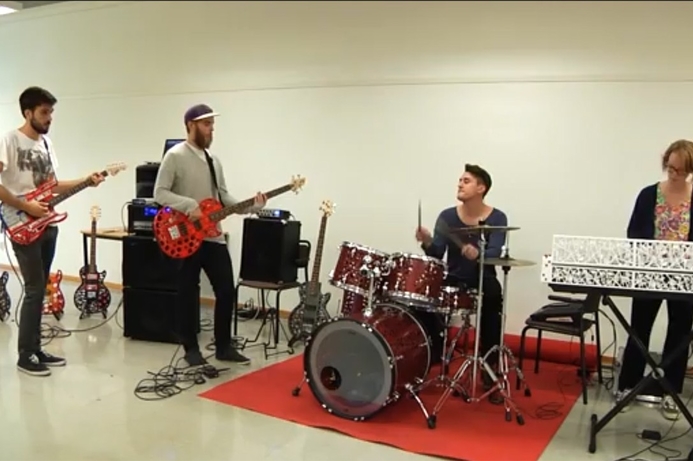 Diegel: "3D printing allows me to make complex shapes that are impossible to do any other way." Band plays world’s first concert with 3D-printed instruments