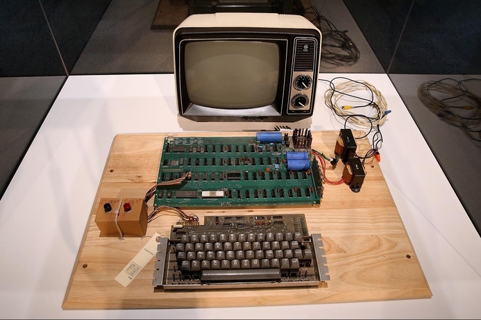 The computer, one of only 200 to ever be made, is among just 64 units known to currently exist Apple-1 computer sold for $905,000 at auction