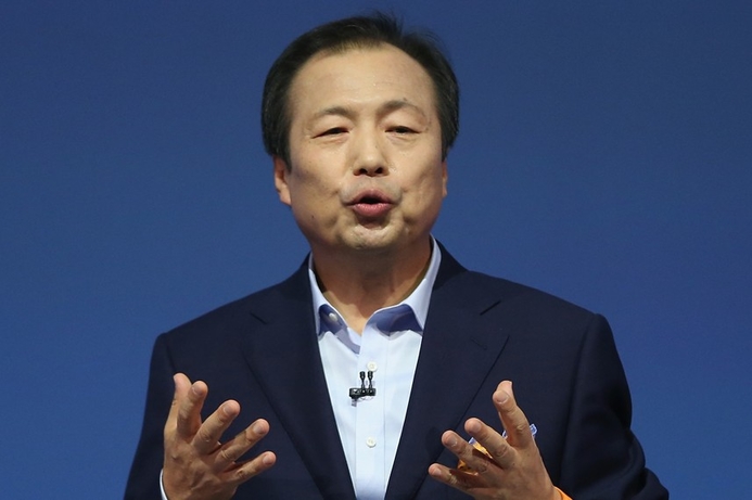 Safe for now: JK Shin is credited with the emergence of Samsung as a force and eventual leader in the global smartphone market. Samsung’s mobile head keeps job in reshuffle