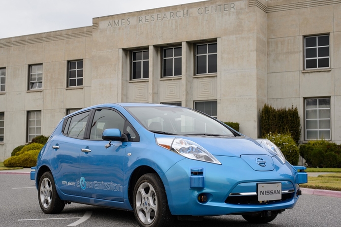 Ghosn: "The partnership will accelerate Nissan's development of safe, secure and reliable autonomous drive technology that we will progressively introduce to consumers beginning in 2016 up to 2020." Nissan and NASA partner to develop self-driving vehicles