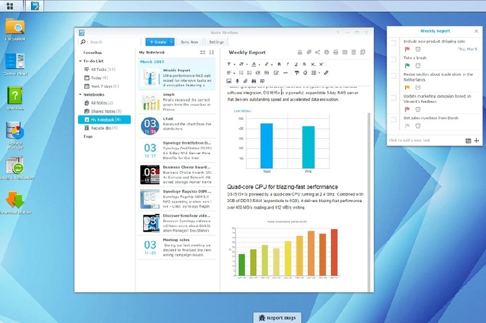 Note Station Task Management Synology updates DiskStation Manager NAS OS