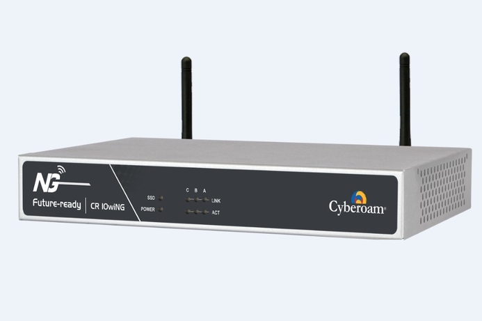 The CR10wiNG unified threat management appliance (UTM)is intended to protect small office wireless networks. Cyberoam protects small office WiFi networks