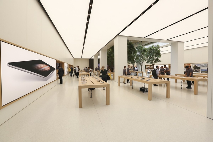 All of Apple’s products, from its fast-selling iPhone 6 range, to its Beat headphones, were on display. Apple stages pre-launch of Dubai store