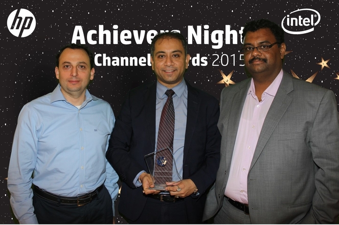 From (left) Michel Chahine, HP’s channel manager-MEA, Enterprise Security Products, HP, Amit Roy, VP & Regional Sales Head – MEA, Paladion and Abid Ali, senior manager, Business Development, Paladion. Paladion wins HP security award