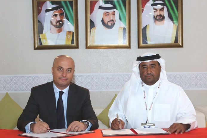 (l-r): Samer Abu-Ltaif, regional general manager – Gulf at Microsoft and His Excellency Rashed Lahej Al Mansoori, director general, ADSIC. ADSIC and Microsoft to train Emiratis for private sector
