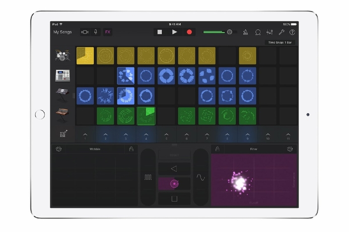 GarageBand introduces a feature called Live Loops, which Apple said is inspired by DJ hardware controllers and drum machines Apple launches new tools for musical iOS users