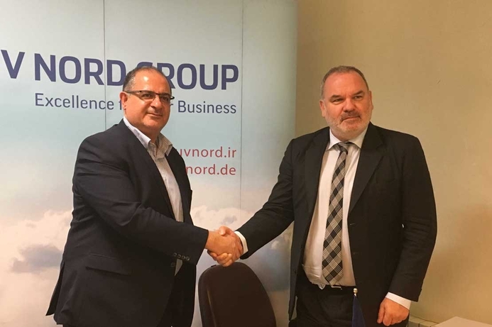 Rex Neate, Lead – Partner and Ecosystems, Software AG – Gulf and Levant with Dr. Kamran Rezaie, Managing Director - TUV Nord, Iran Software AG to explore the Iranian economy