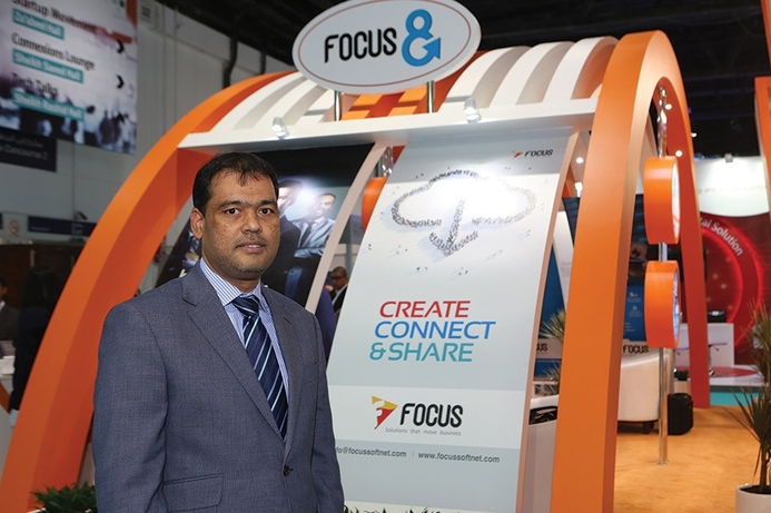 Ali Hyder, group CEO. Focus Softnet exhibits ERP on cloud