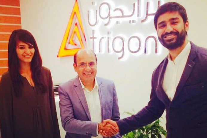 Chawla (centre) says Trigon will help Boltt extend presence in the UAE. Boltt partners with Trigon for UAE