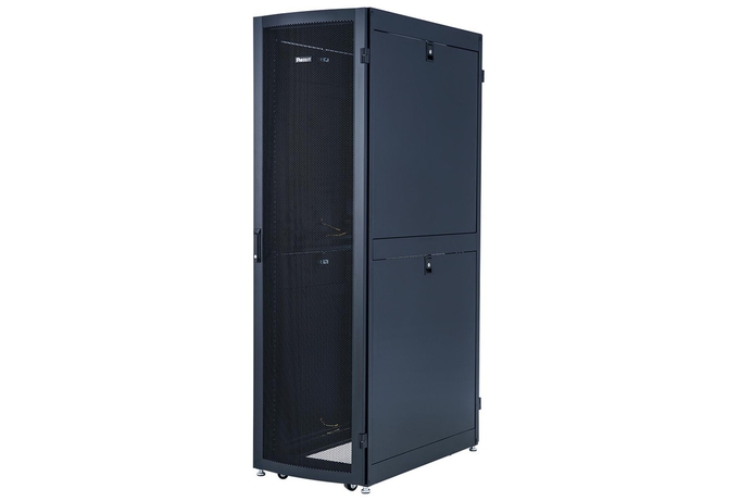 Panduit Net-Verse Cabinets are available in 600mm and 800mm widths and feature front and rear door with multi-point locking system for enhanced security Panduit launches Net-Verse Cabinets in the Middle East