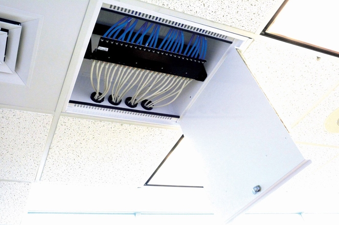 The new passive ceiling zone enclosure is ideal for connecting directly to LED lights, security cameras, wireless access points and more. Siemon launches new passive ceiling zone enclosure