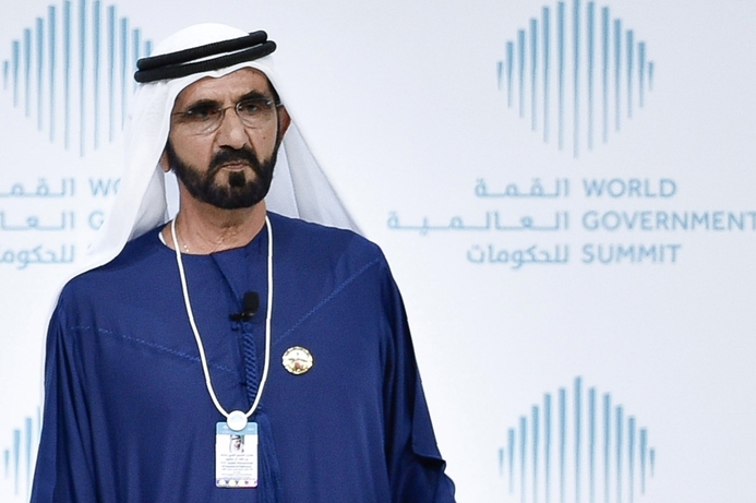 Sheikh Mohammed addressing the World Government Summit. HH Sheikh Mohammed launches 10x initiative