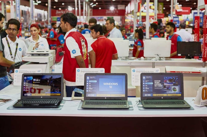 Here's a list of laptop deals, taken directly from retailers Sharaf DG, JUMBO, E-max and Plug Ins GITEX Shopper 2017 deals: Laptops