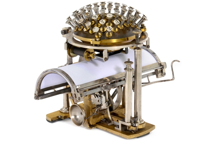 The auction also features the sale of the first mechanical writing machine, created in 1867 by a Danish pastor to help deaf and dumb students to ‘speak with their fingers’. The device is expected to sell for $75,000-96,000. Rare Apple-1 set for auction in May