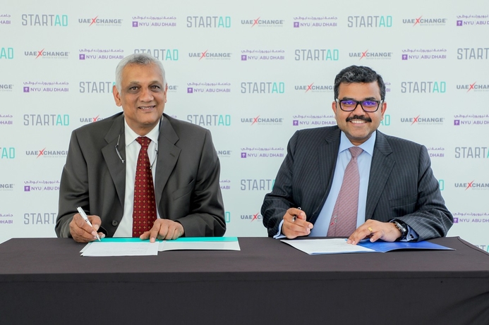 The signing of the Memorandum of Understanding (MoU) will see NYUAD provide its entrepreneurship platform, startAD UAE Exchange, NYU Abu Dhabi to empower Fintech start-ups