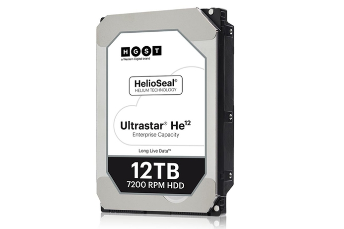 Ultrastar He12 HDD features an eight-disk design, to deliver 12TB capacity in a standard 3.5-inch form factor. Western Digital now shipping 12TB HGST Ultrastar helium hard drive
