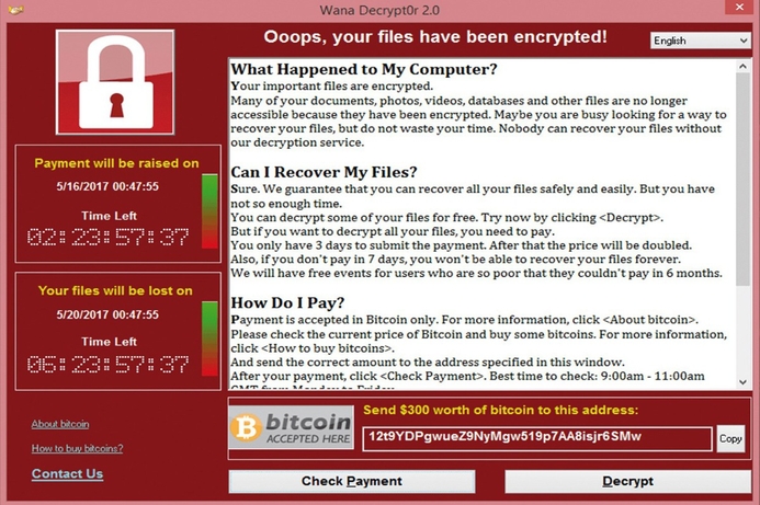Hackers are demanding payments of $300 to $600 to restore access to encrypted data. WannaCry ransomware: worst yet to come, experts say