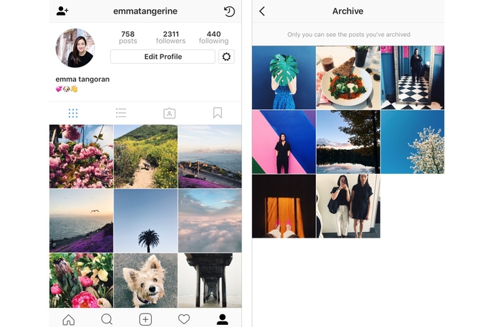Users can now begin to hide their photo or video posts Instagram now lets you hide posts with Archive