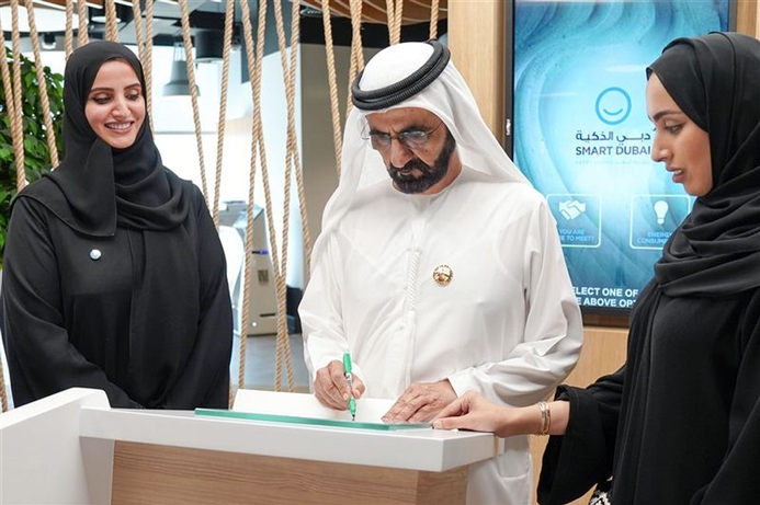 His Highness Sheikh Mohammed officially launched the new initiatives. Dubai announces strategies for IoT and digital wealth