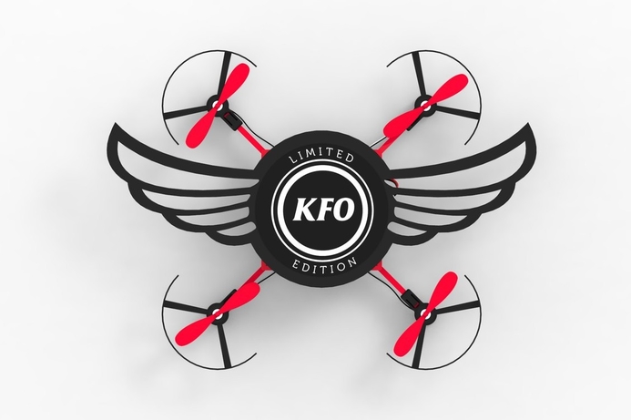 The drone is named Kentucky Flying Object. KFC India turns chicken wing box into a drone