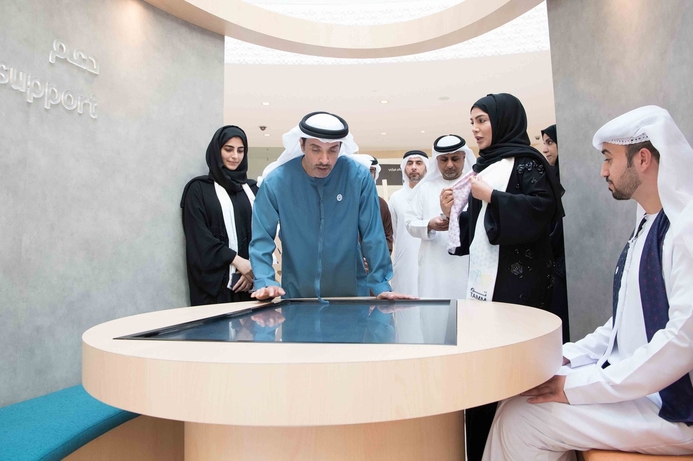 HH Sheikh Hazza bin Zayed Al Nahyan, Deputy Chairman of the Abu Dhabi Executive Council, inaugurated the Tam system. HH Sheikh Hazza bin Zayed launches Tam unified government system