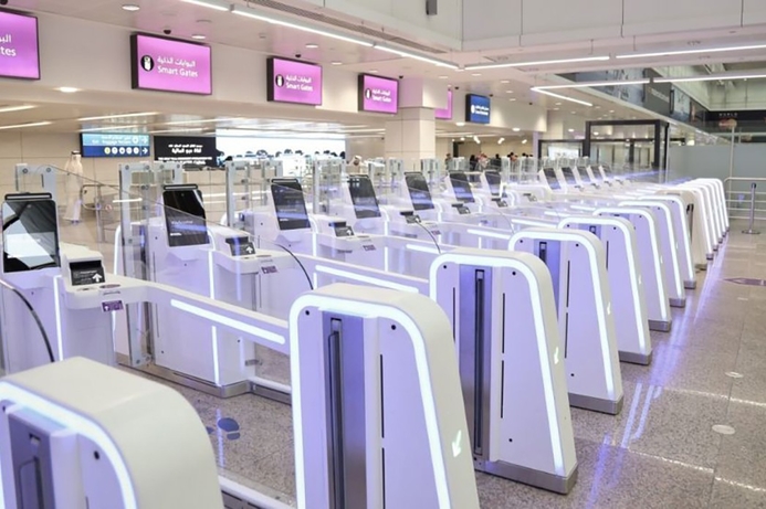 The 20 new smart gates in arrivals are in addition to the 10 installed last year in departures at Terminal 1. New enhanced smart gates open at DXB