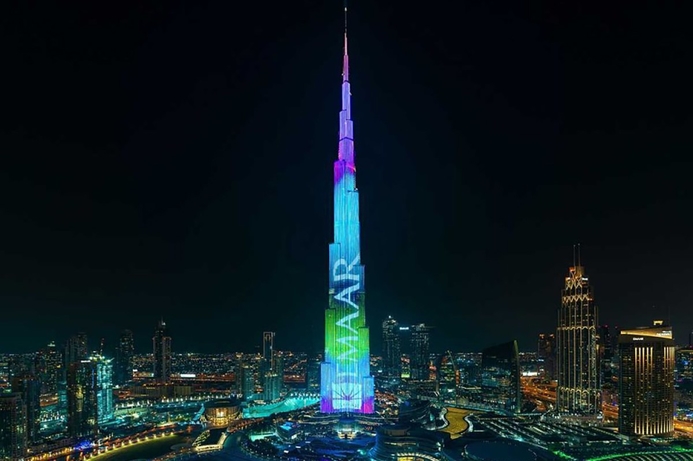The new show - titled ‘Strides’ - is described as being a celebration of the marvels of technology and nature. New show on Burj Khalifa's LED facade