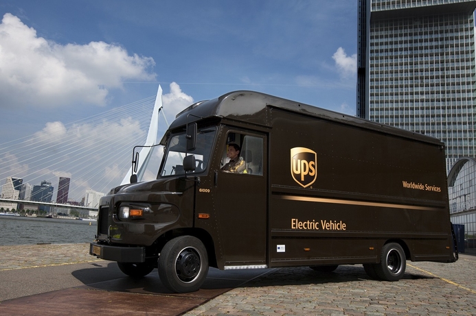 UPS is developing technology to make commercial electric vehicle fleets a practical and cost effective alternative to diesel. UPS develops solutions to charge large EV fleets