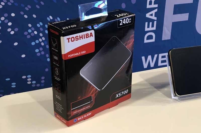 The new drive utilises Toshiba's 64-layer BiCS flash technology. Toshiba ships powerful XS700 external SSD