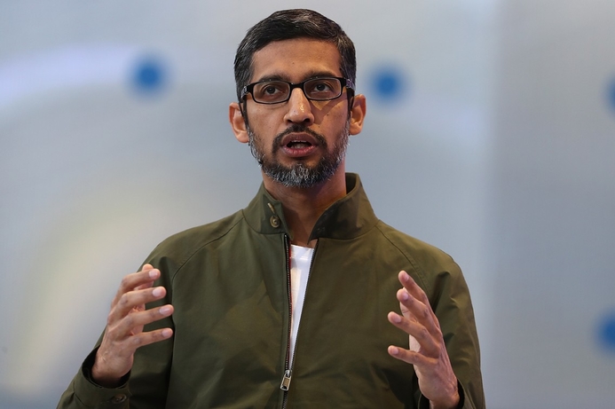 Pichai: Google will not develop AI to harm people or breach internationally agreed human rights. Google promises AI that will not harm humans