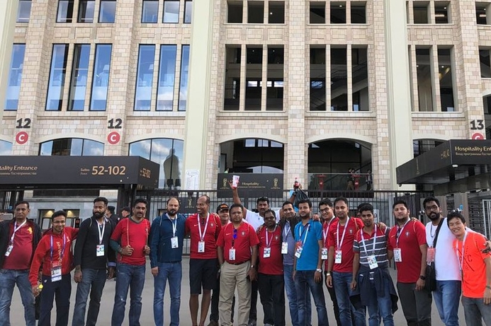 Toshiba hosted 30 gulf partners at the World Cup, which finished on Wednesday. Toshiba takes top Gulf disties to Russia for World Cup